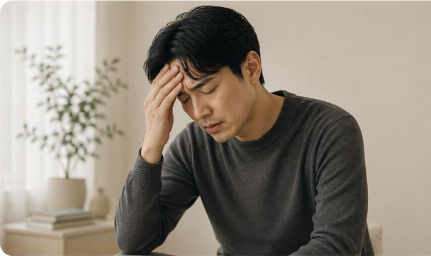책상에 엎드려 지쳐있는 아동
